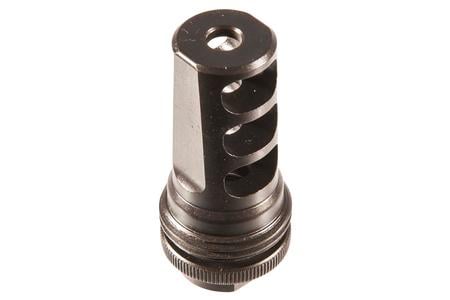 ASR MUZZLE BRAKE BLACK STEEL WITH 1/2 INCH - 28 TPI THREADS