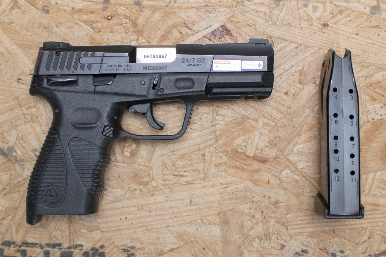 Taurus 24/7 G2 45ACP Police Trade-In Pistol with Thumb Safety