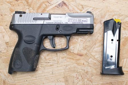 TAURUS PT111 G2 Millennium 9mm Police Trade-In Pistol w/Stainless Slide