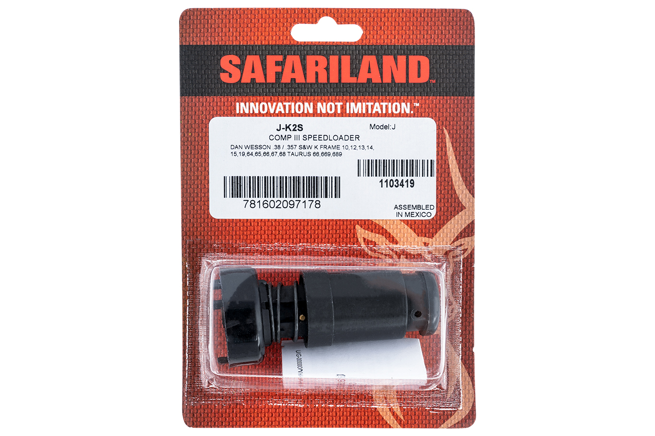 Safariland Comp lll 38 Special, 357 Mag 6rd Dan Wesson, SW Black