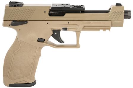 TAURUS TX22 Competition 22 LR FDE Rimfire Pistol w/ Threaded Barrel and Three 16-Round Mags