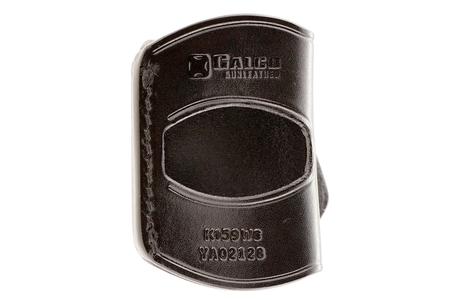 YAQUI OWB BLACK LEATHER BELT SLIDE