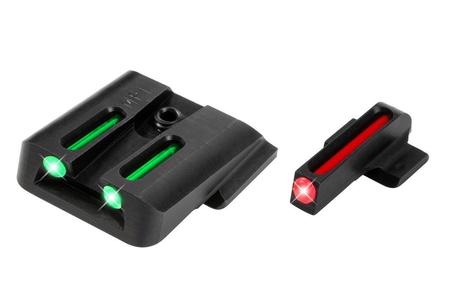 FIBER-OPTIC 3-DOT SET RED FRONT, GREEN REAR WITH NITRIDE FORTRESS FINISH