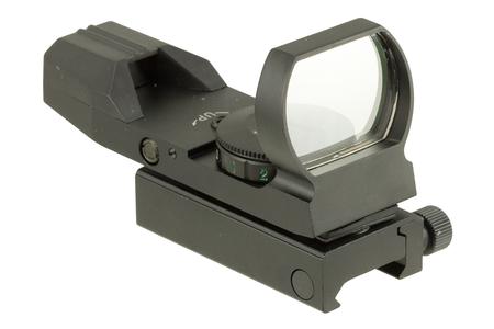 OPEN DOT SIGHT BLACK ANODIZED 1X 34MM 5 MOA RED/GREEN ILLUMINATED DOT RETICLE