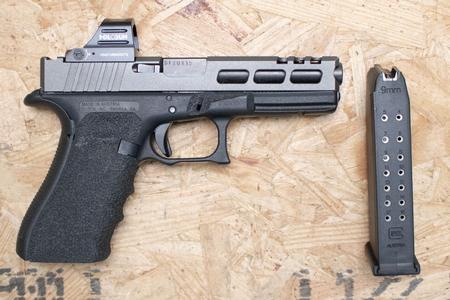 GLOCK 17 9mm Police Trade-In Pistol with Aftermarket Slide and Holosun Optic