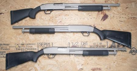 MOSSBERG 500A 12 Gauge Police Trade-In Shotguns with Marinecote Finish