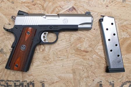 RUGER SR1911 45ACP Police Trade-In Pistol with Wood Grips
