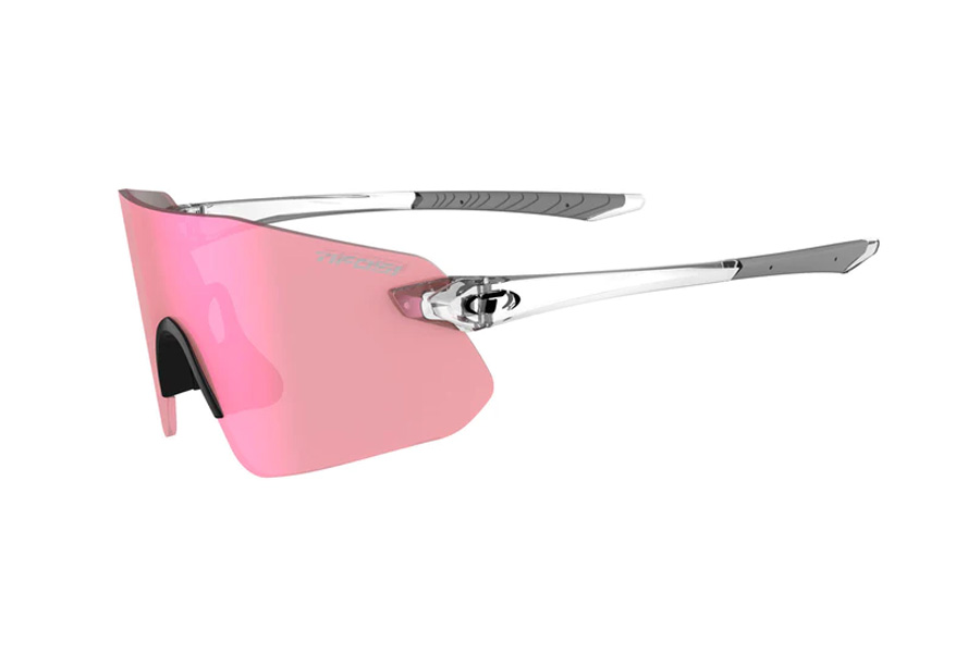 Tifosi Vogel Sl Sunglasses with Crystal Clear Frame and Smoke Tint Pink ...