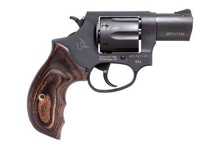 TAURUS 856 38 SPECIAL DOUBLE-ACTION REVOLVER WITH WALNUT GRIP AND BLACK FINISH