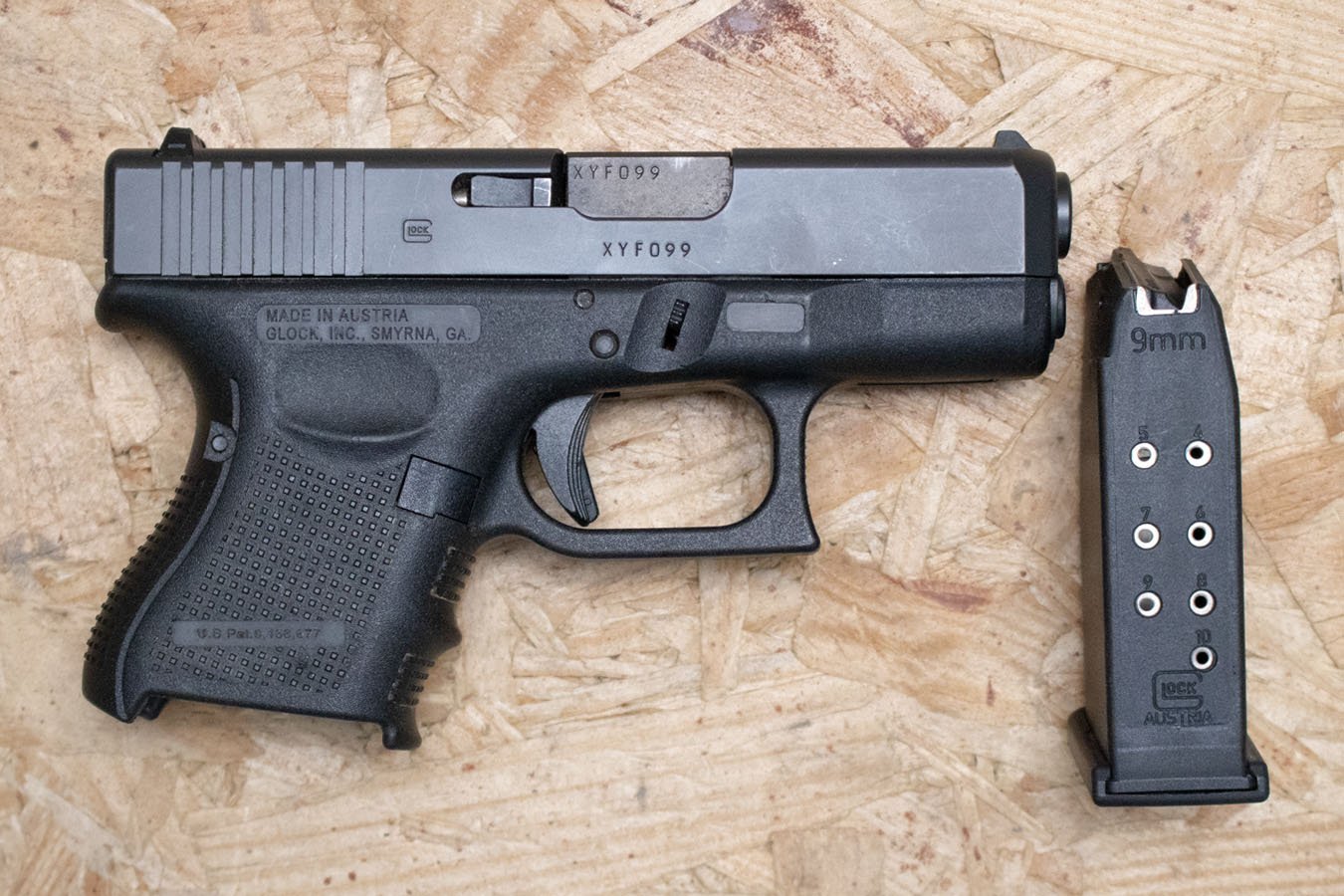 Glock 26 Gen4 9mm Police Trade-in Pistol (Fair Condition)