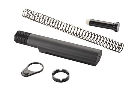 MILITARY BUFFER TUBE ASSEMBLY AR-15 BLACK ANODIZED ALUMINUM