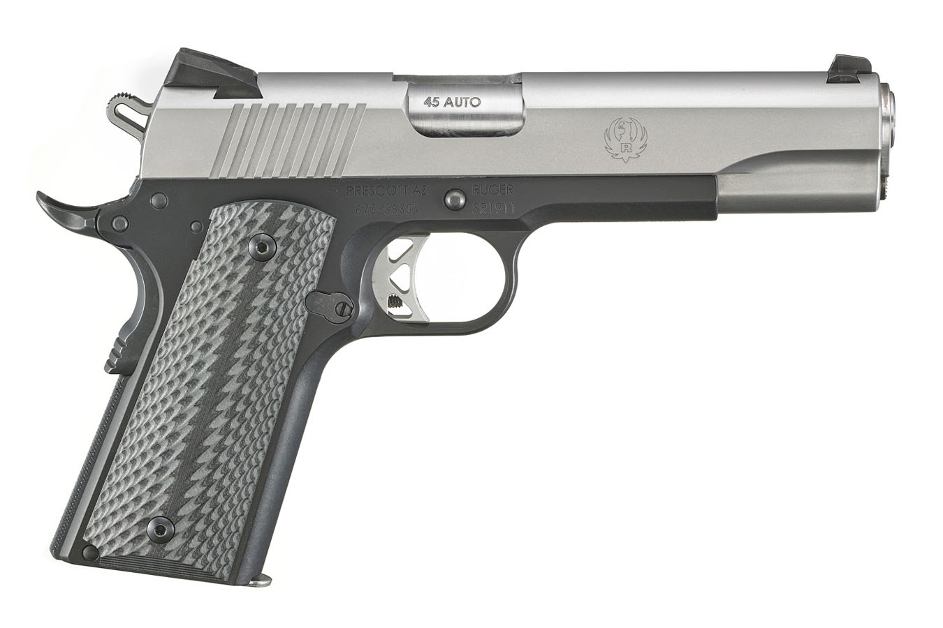 Imitation Pearl Grips For Ruger SR1911 Full Size - Custom Medallions & Logo By Vitoonmaker