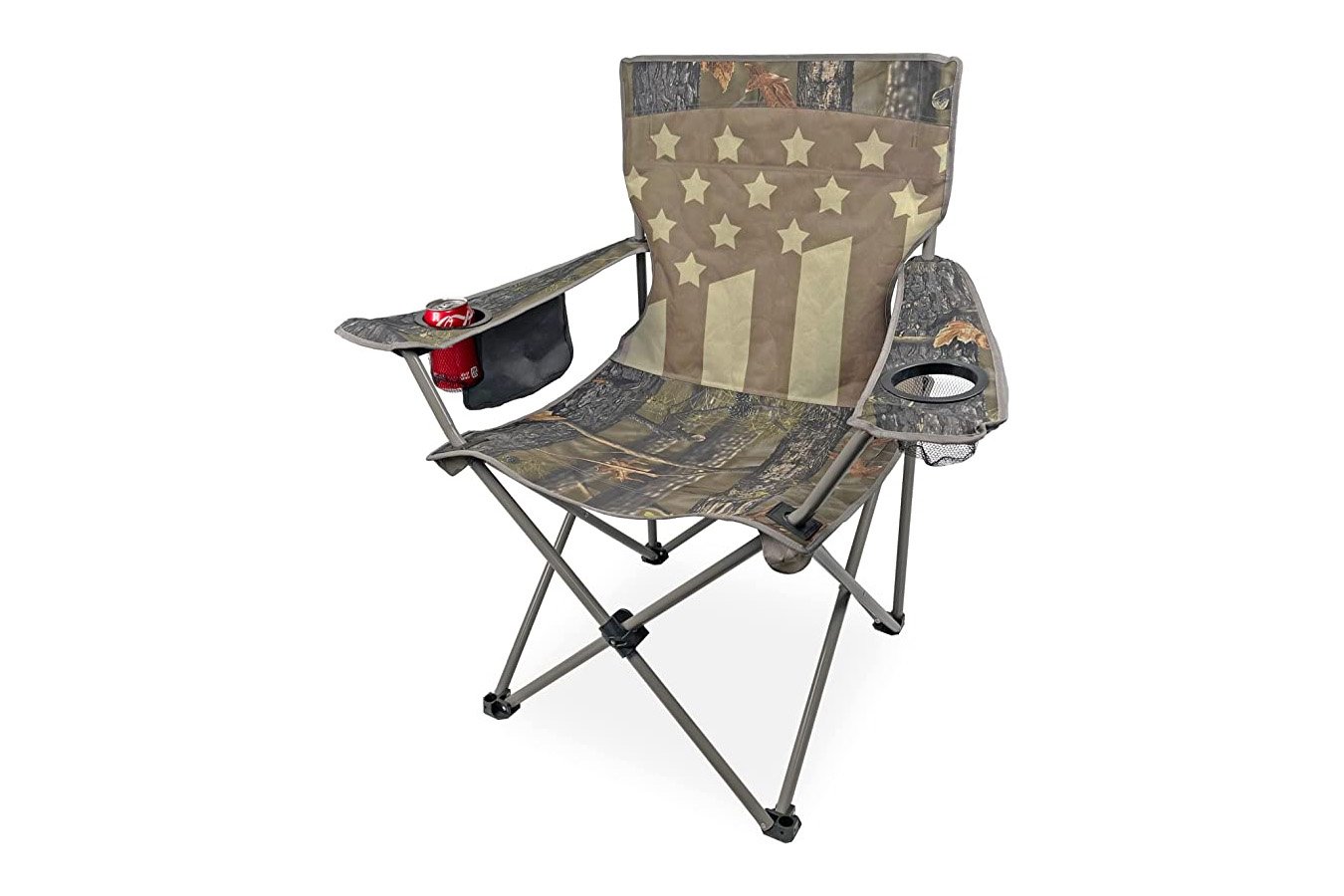 Black Sierra Equipment Patriotic Camo US Flag XL Quad Chair
