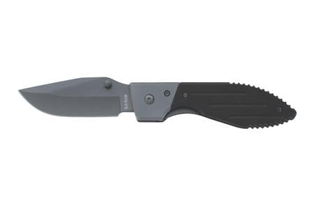 WARTHOG 3 INCH FOLDING CLIP POINT PLAIN BLACK 420HC SS BLADE