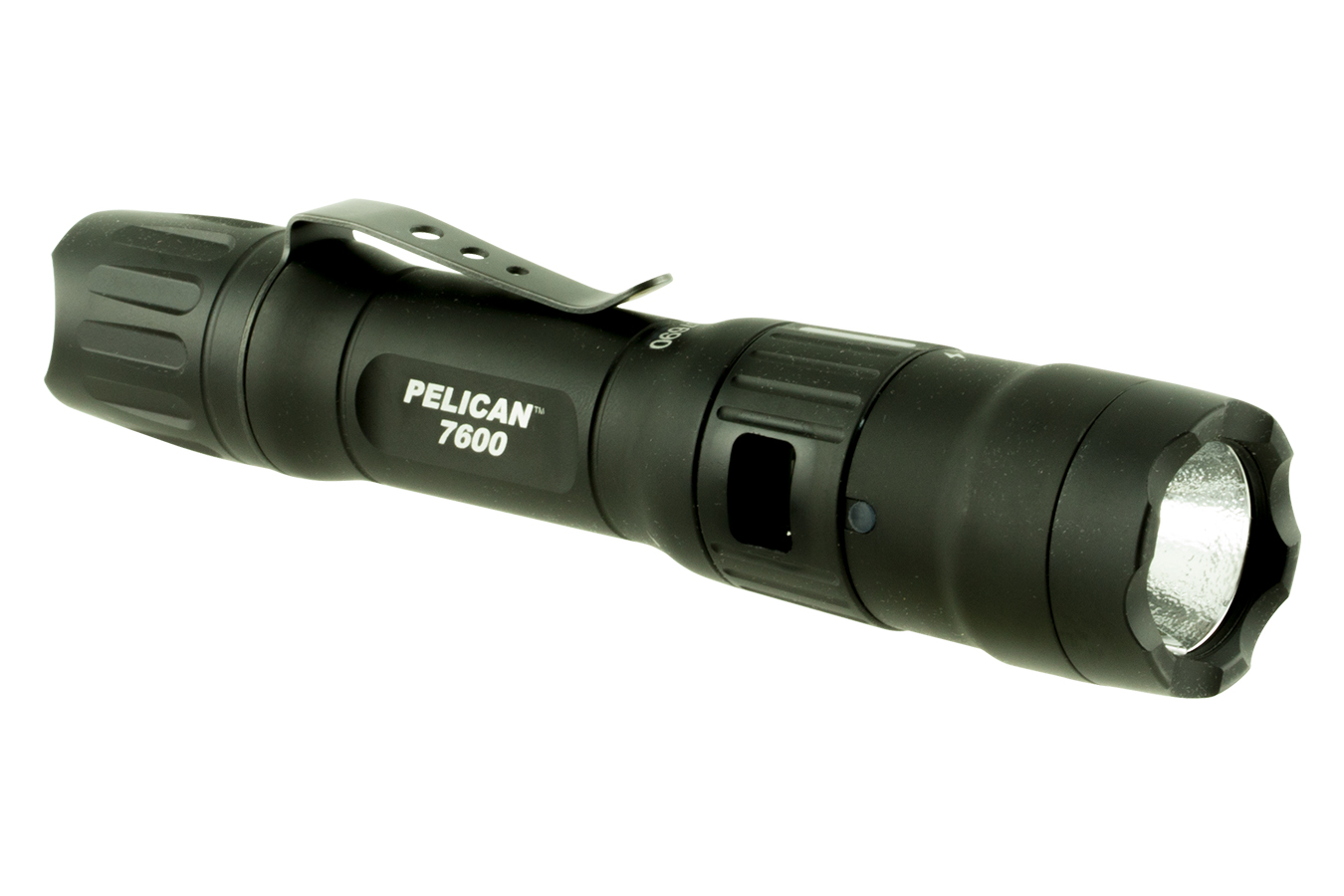 PELICAN 7600 TACTICAL BLACK ALUMINUM RED/CLEAR/GREEN LED 37-944 LUMENS 225 METERS RANGE