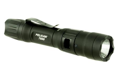 PELICAN 7600 Tactical Black Aluminum Red/Clear/Green LED 37-944 Lumens 225 Meters Range