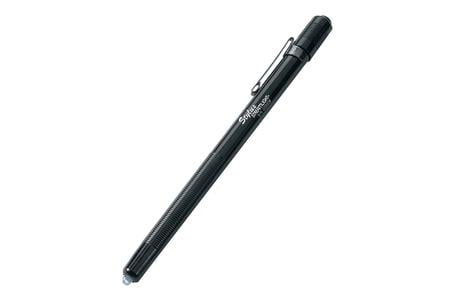 STYLUS PENLIGHT BLACK ANODIZED ALUMINUM WHITE LED