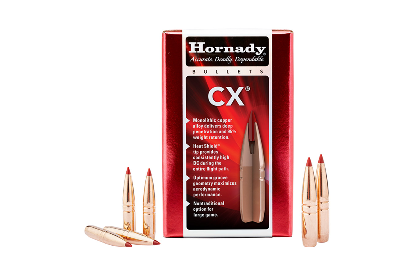 Hornady 7mm 284 160 grain cx bullets 50 box sportsman s outdoor