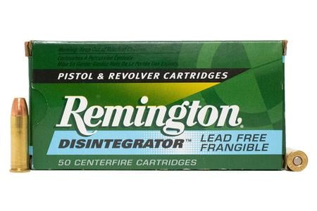 REMINGTON 38 Special +P 101 gr Lead-Free Frangible Disintegrator 50/Box