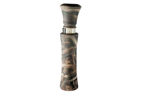 COMMANDER Camo Max Open Call Double Reed Mallard Hen Sounds Attracts Ducks Realtree Max-4 Plastic