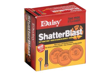 SHATTERBLAST 2 INCH CLAYS .22-.50 AMMO 60 COUNT