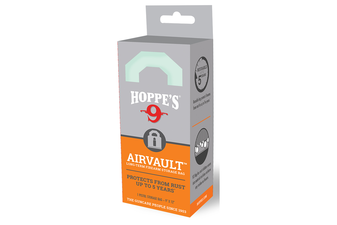 Hoppes Air Vault Storage Bag Handgun 9x12 Inch