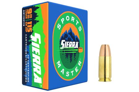 SIERRA SPORTS MASTER 9MM 115GR JHP