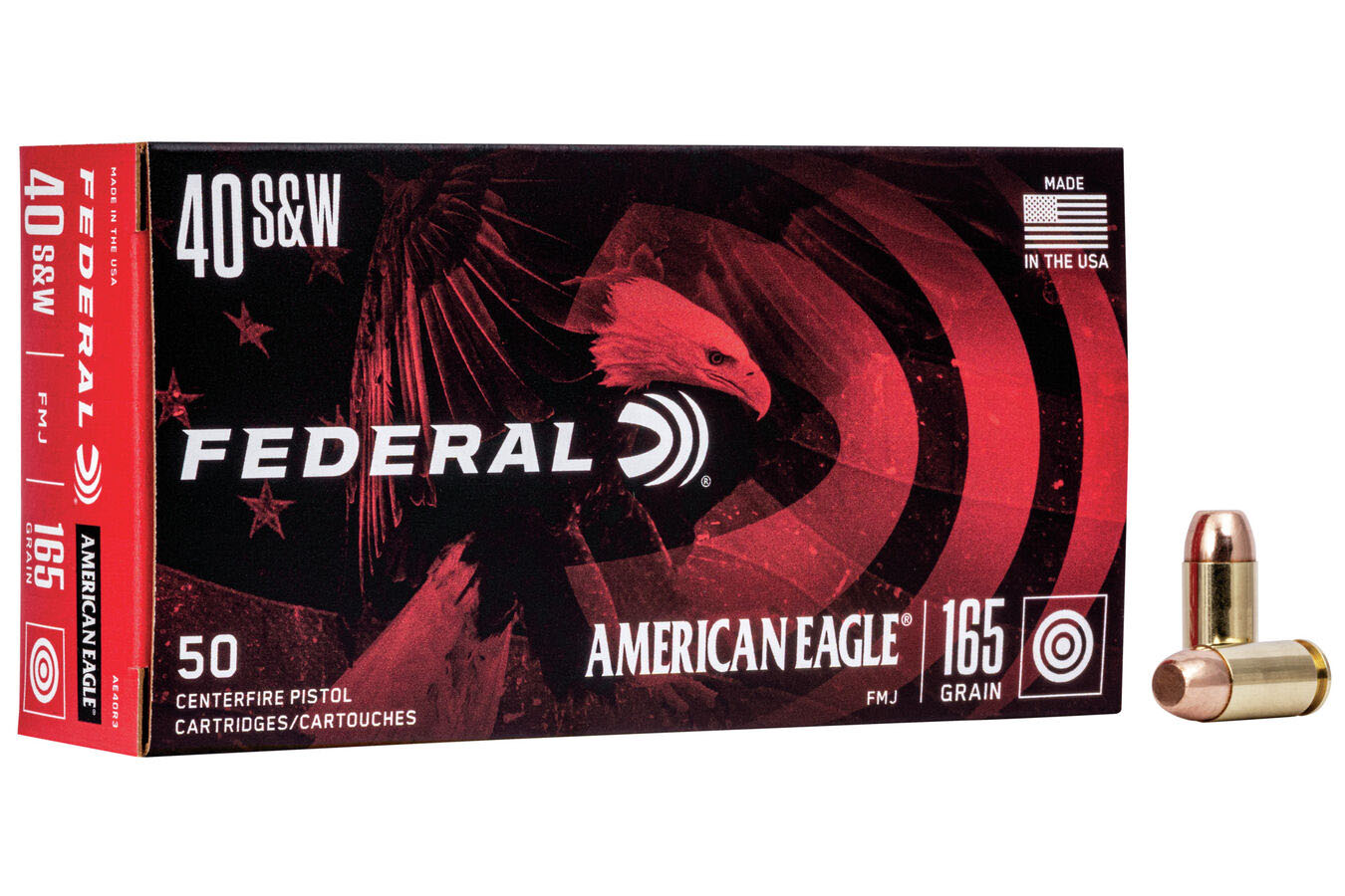 FEDERAL AMMUNITION 40 SW 165 GR FMJ