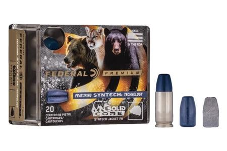 FEDERAL AMMUNITION 40SW 200 Grain Synthetic Flat Nose Premium Solid Core 20/Box