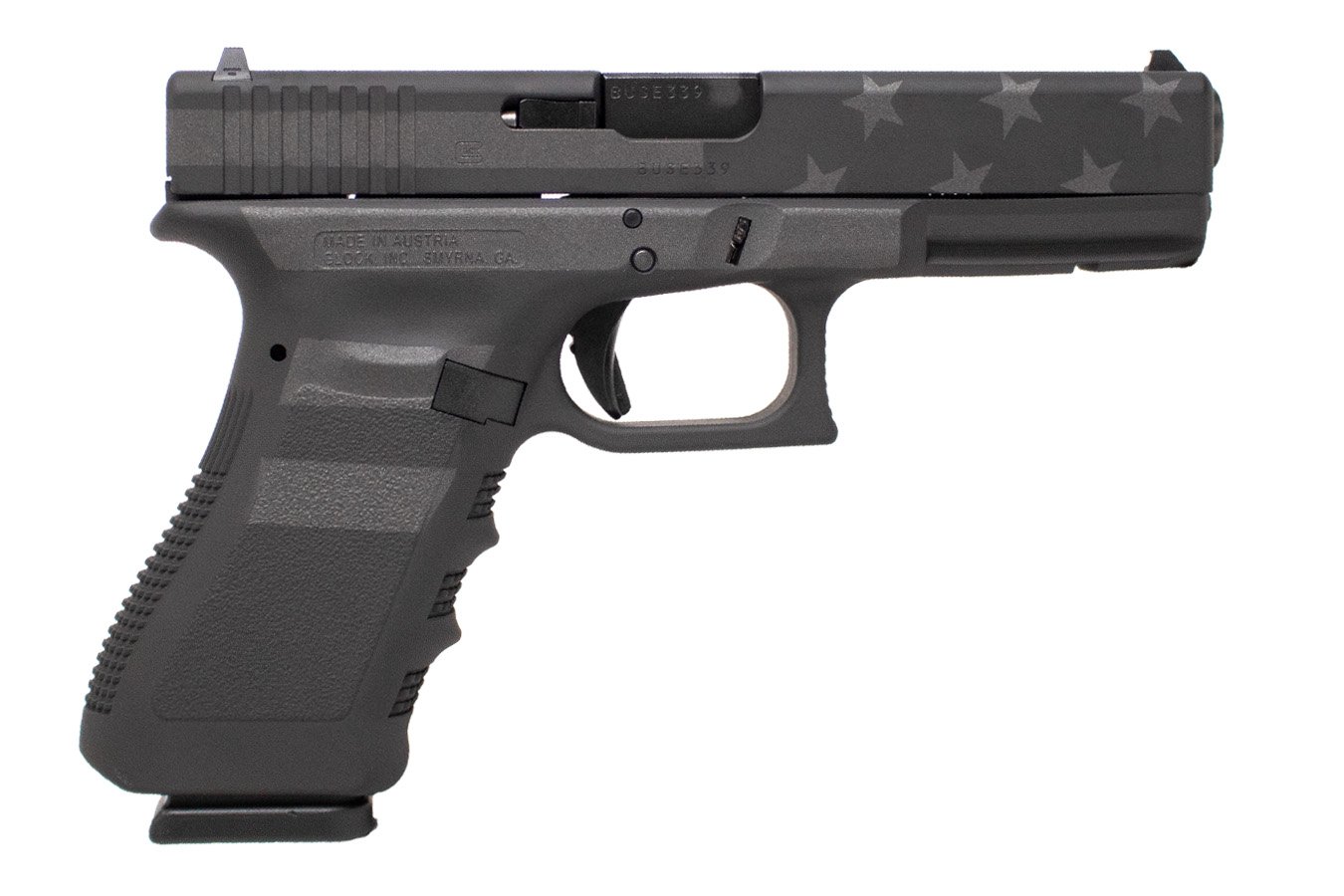 GLOCK 22GEN3 40SW 4.49 BARREL BLACK STEALTH FLAG 2-15RND MAGS