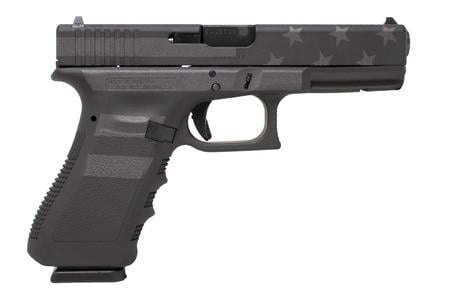 GLOCK 22 Gen3 40SW Pistol with Black Stealth Flag Cerakote Finish