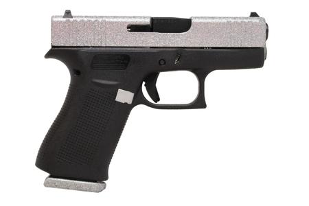 GLOCK 43X 9mm Pistol with Diamond Glitter Finish Slide
