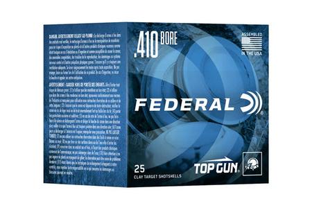 FEDERAL AMMUNITION 410 Bore 2 1/2 in 7.5 Shot Lead Shotshell Top Gun 25/Box