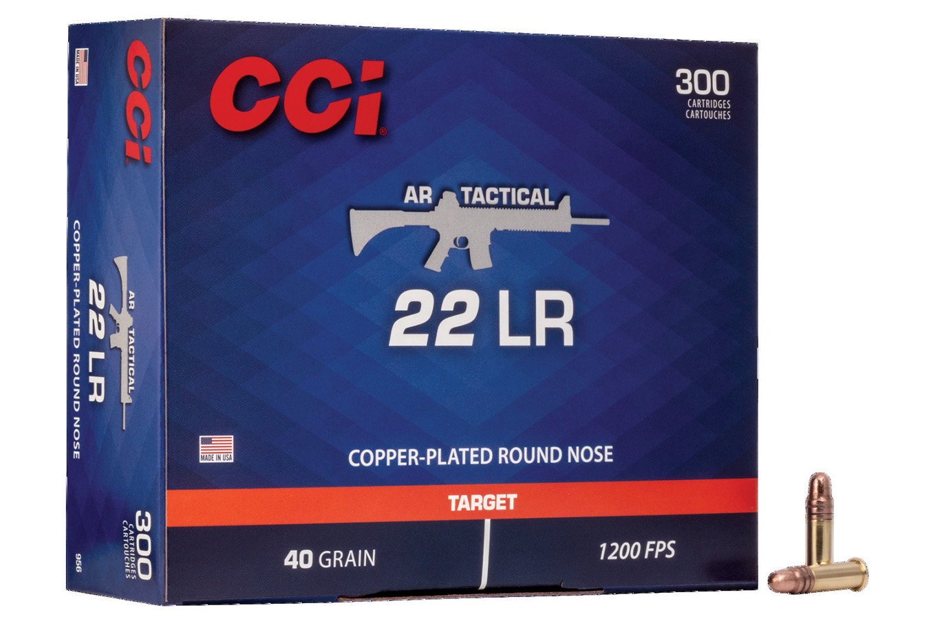 CCI AMMUNITION 22 LR AR TACTICAL-22 40 GR CPRN