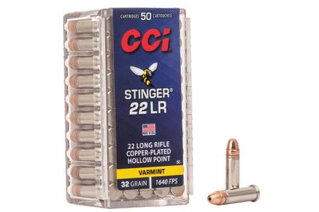 CCI AMMUNITION 22 LR 32 gr CPHP Stinger 50/Box