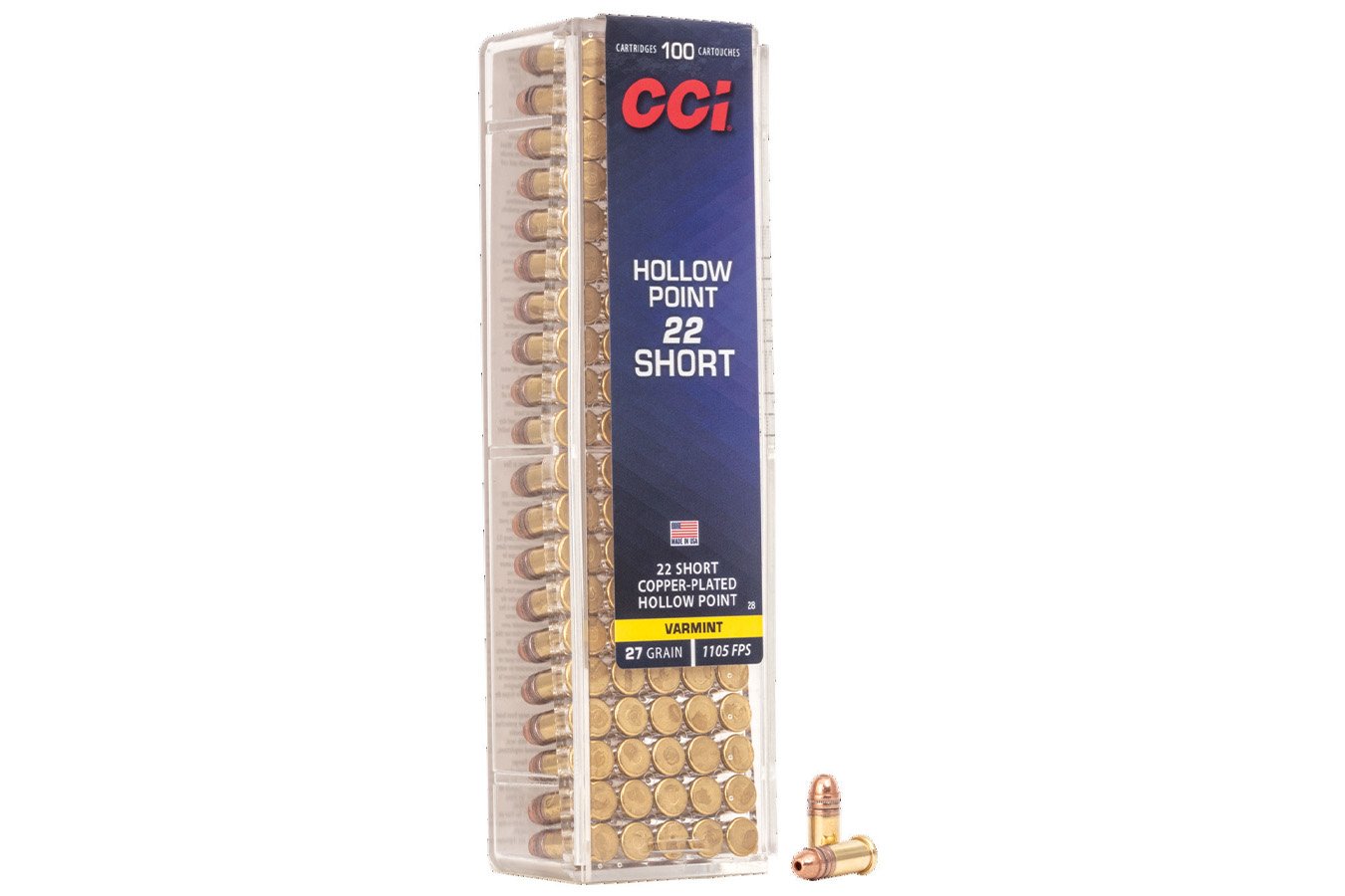 CCI AMMUNITION 22 SHORT 27 GR CPHP