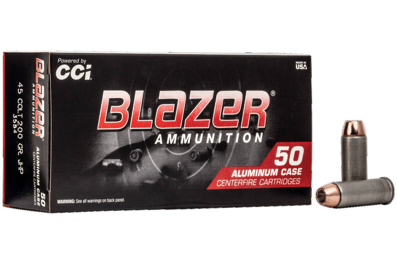 CCI AMMUNITION 45 COLT 200 GR JHP