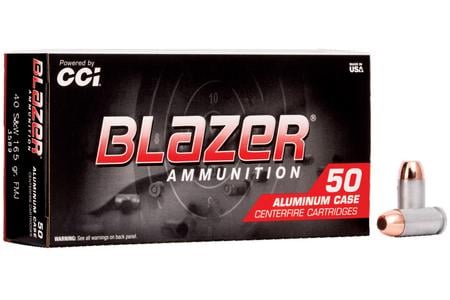 CCI 40SW 165 gr FMJ Blazer Aluminum 50/Box