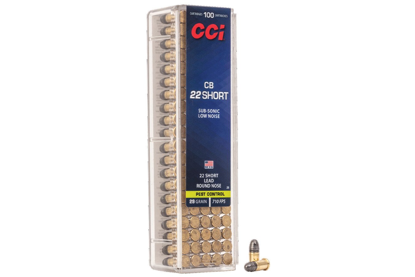 CCI AMMUNITION 22 CB SHORT 29 GR LRN