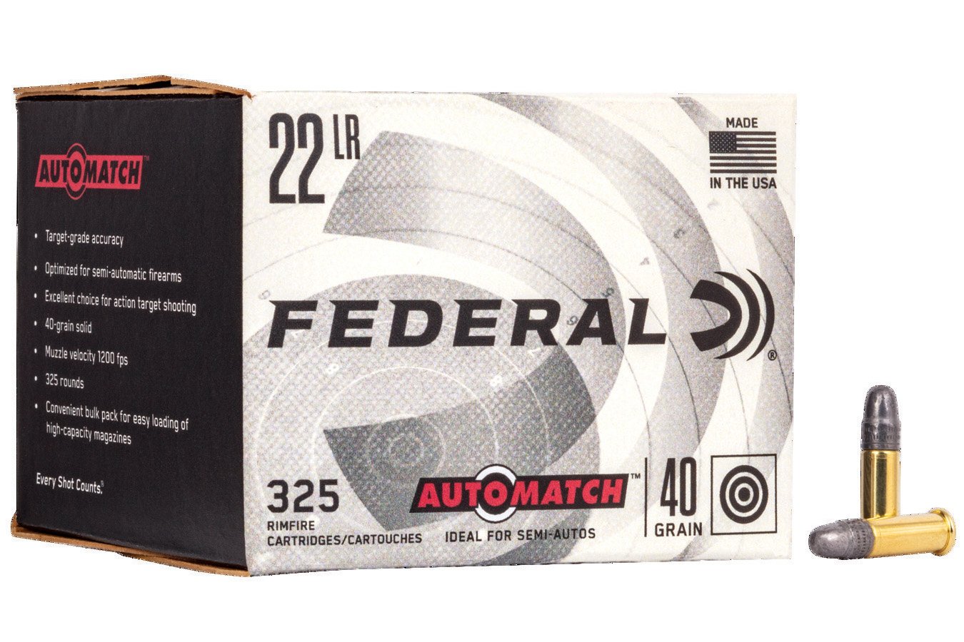 FEDERAL AMMUNITION 22 LR AUTOMATCH BULK 325 RD