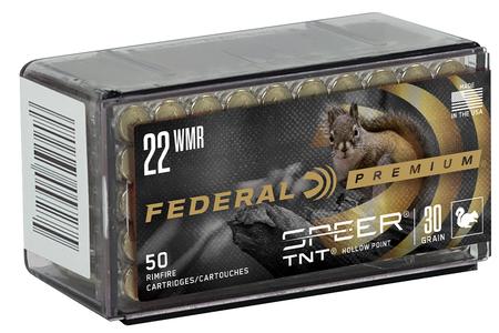 Federal 22 WMR 30 gr Speer TNT Hollow Point V-Shok 50/Box