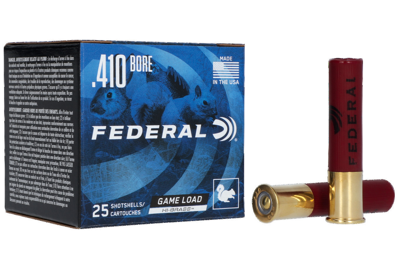 FEDERAL AMMUNITION 410 GA 2-1/2 IN 1/2 OZ 6 GAME-SHOK HI-BRASS