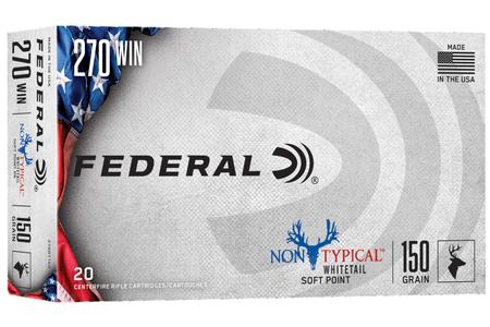 FEDERAL AMMUNITION 270 Win 150 gr Non-Typical Soft Point 20/Box