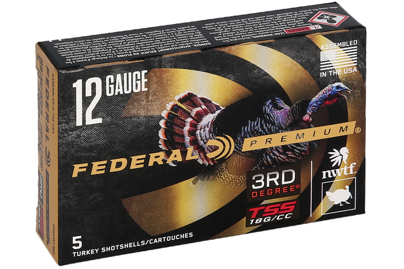 FEDERAL AMMUNITION 12 GA 3 IN 1-3/4 OZ  5, 6, 7 THIRD DEGREE TURKEY