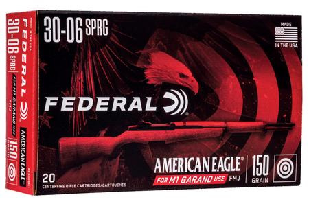 FEDERAL AMMUNITION 30-06 Springfield 150 gr FMJ M1 Garand 20/Box