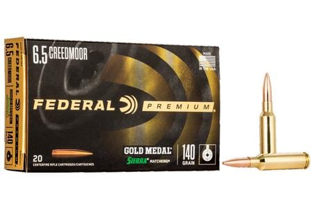 FEDERAL AMMUNITION 6.5 Creedmoor 140 gr Sierra MatchKing Gold Medal 20/Box