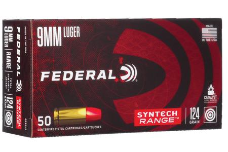 FEDERAL AMMUNITION 9mm Luger 124 gr Total Synthetic Jacket Syntech 50/Box