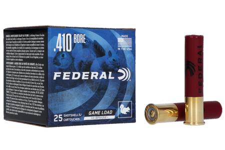 Federal 410 Ga 2-1/2 in 1/2 oz 7.5 Game-Shok 25/Box