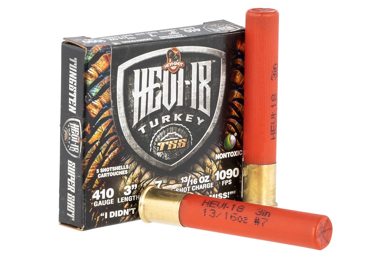 Hevi Shot 410 Bore 3 in 13/16oz 7 Shot Tungsten HEVI-18 Turkey TSS 5/Box