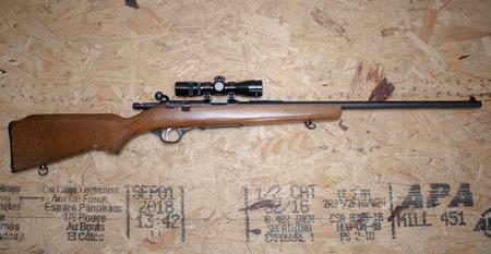 GLENFIELD Marlin Model 25 22S/L/LR Police Trade-In Rifle with Scope, JM Stamp (Mag Not Included)